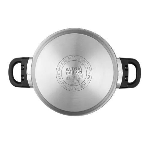 Garnek ze stali nierdzewnej z pokrywką EMILIO 2,5 l