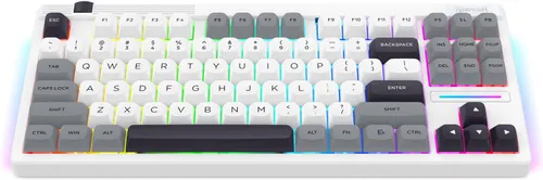 Klawiatura REDRAGON Otiim Pro K729WGB RGB Hot Swap Bullet QL Switch Biało-szary