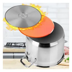 Garnek stalowy z pokrywką ANETT 20 cm, 4,6 l