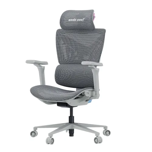 Fotel Anda Seat X-Air Pro XL Gamingowy do 120kg Tkanina Szaro-różowy
