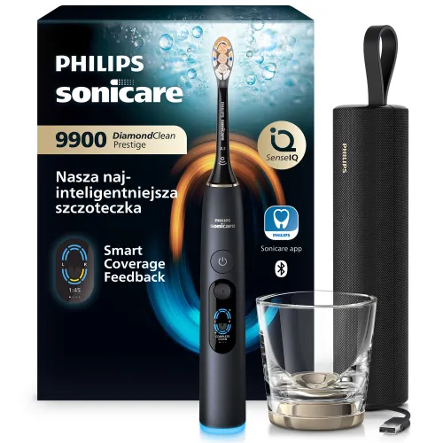 Szczoteczka soniczna PHILIPS Sonicare DiamondClean 9900 Prestige HX9813/92 Czarny
