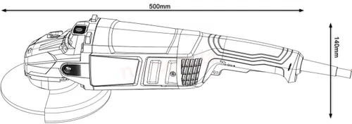 Açılı Taşlama Makinesi 180mm Koruma Anahtarı Bosch GWS 2200