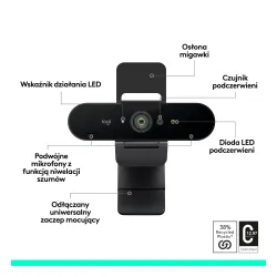 Kamera internetowa Logitech Brio 4K Grafitowy