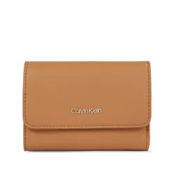 Женский кошелек Calvin Klein CK Must Trifold Sm K60K607251 Brown Sugar GA5