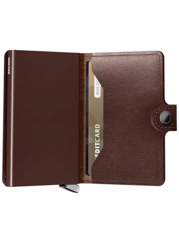 Portfel kieszonkowy Secrid Miniwallet Premium Dusk - dark brown