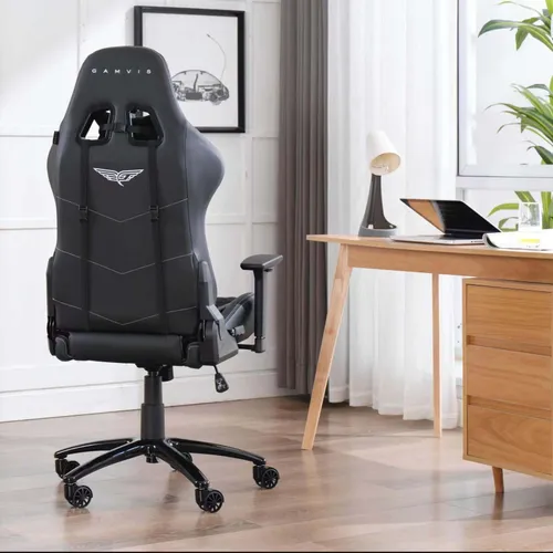 Fotel GAMVIS Phantom Large Czarny (białe elementy)