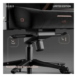 Fotel Diablo Chairs X-Eye 2.0 Ultra Gamingowy do 140kg Tkanina Czarny