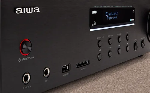 Amplituner Aiwa AMR-200DAB/BK 2-kanałowy Bluetooth Czarny