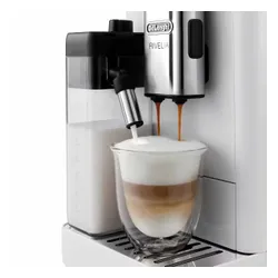 Automatyczny ekspres do kawy DELONGHI Rivelia EXAM 440.55.W Kawa mrożona (2 wymienne zbiorniki kawy)