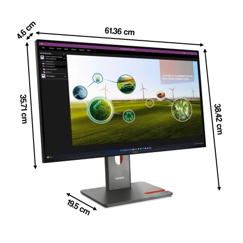 Monitor LENOVO ThinkVision P27Q-40 27" 2560x1440px IPS 4 ms