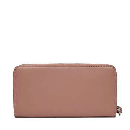 Большой женский кошелек Calvin Klein Gracie Wallet с ремешком Lg K60k611388 Ash Rose VB8