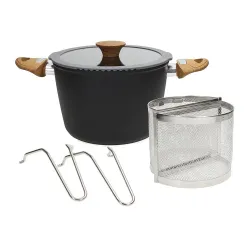 TOGNANA Country Chic Diamond 4 l - garnek do gotowania makaronu aluminiowy z pokrywką