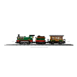 LEGO City 60511 Retro pociąg z lokomotywą parową, zestaw klocków 7+