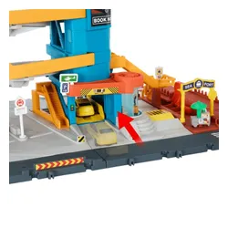 Mattel Zestaw z parkingiem i pojazdami Action Drivers