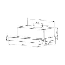 Okap Beko b300 HNT63322WH Biały