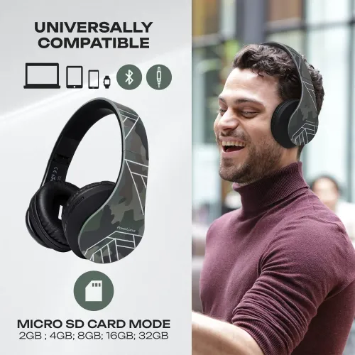 Słuchawki bezprzewodowe PowerLocus P2 Nauszne Bluetooth 5.3 Moro