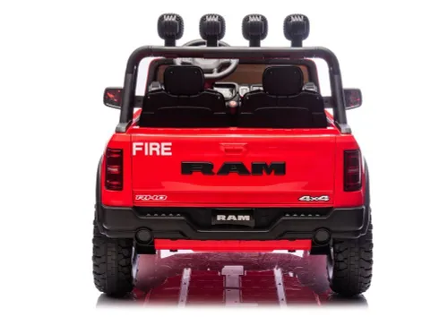 Auto Na Akumulator Dla Dzieci Dodge Ram Straż Poż Zb629-F 4X4 LED Eva Skóra