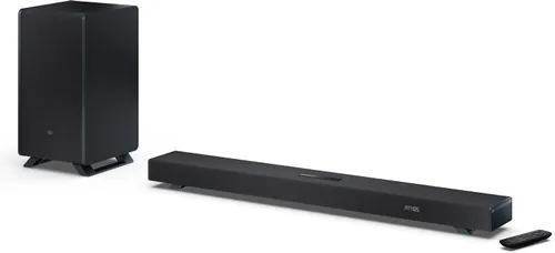 Soundbar SHARP HT-SBW55121 Czarny 5.1.2-kanałowy, Bezprzewodowy Subwoofer, HDMI eARC, Dolby Atmos, 4K, BT