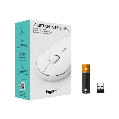 Myszka Logitech Pebble M350 Biały