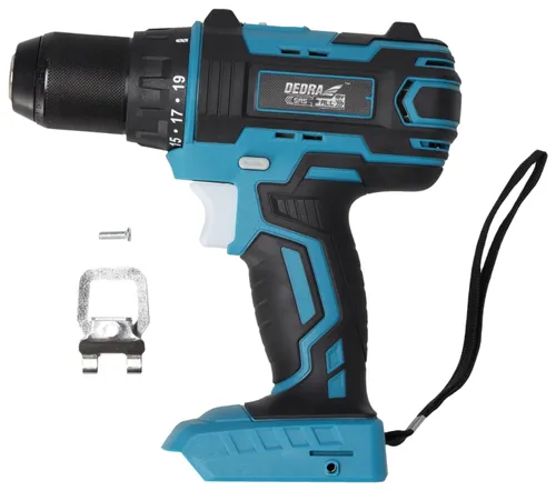 Wiertarko-wkrętarka DEDRA DED7041 + Akumulator DEDRA DED7034 SAS+ALL 4Ah 18V + Ładowarka DEDRA DED7038 SAS+ALL