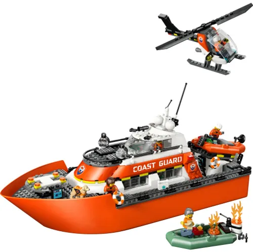 LEGO 60504 City Łódź ratunkowa i helikopter straży przybrzeżnej