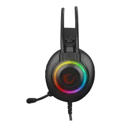 Słuchawki przewodowe z mikrofonem Rampage RM-K27 X-Jammer Nauszne Czarny