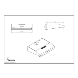 Okap Akpo WK-7 P3060 Czarny