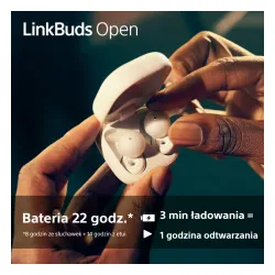 Słuchawki bezprzewodowe Sony LinkBuds Open WF-LS910B Douszne Otwarte Bluetooth 5.3 Czarny