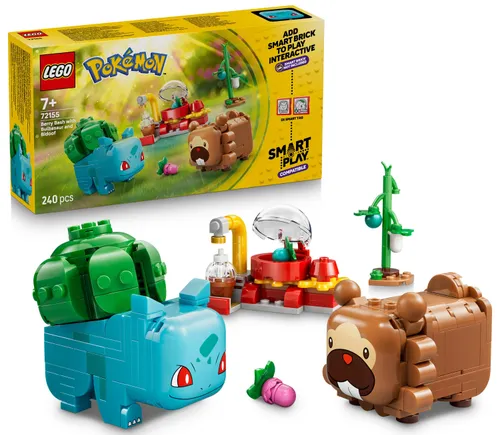 LEGO 72155 Pokémon SMART Play Bulbasaur i Bidoof z krzewem jagody