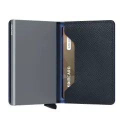 Slimwallet Secrid Saffiano-donanma'nın Küçük RFID Cüzdanı