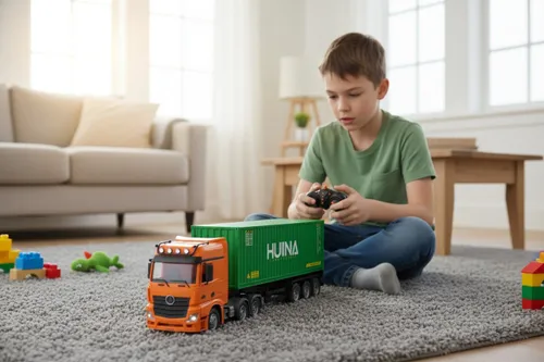 Ciężarówka zdalnie sterowana TIR z naczepą COIL na pilota