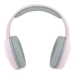 Słuchawki bezprzewodowe Hello Kitty HKBHA1BKHLMP Metal Logo Oval Shape Nauszne Bluetooth 5,3 Różowy