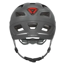 Kask rowerowy ABUS Hyban 2.0 Tytanowy Miejski z lampką (rozmiar XL)