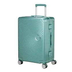 Walizka średnia American Tourister Soundbox Alu - dusty turquoise