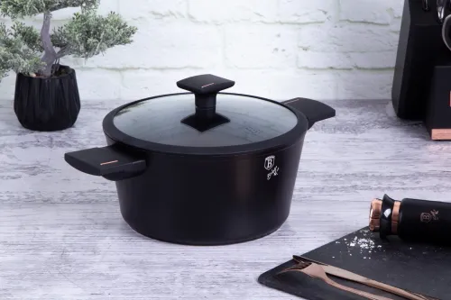 Zestaw garnek z patelnią 24cm z powłoką tytanową 4-ele BERLINGER HAUS Monaco BH-7098