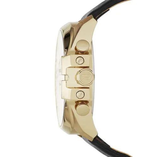 Diesel Mega Chief Dz4344 Gold / Black / Gold Saati