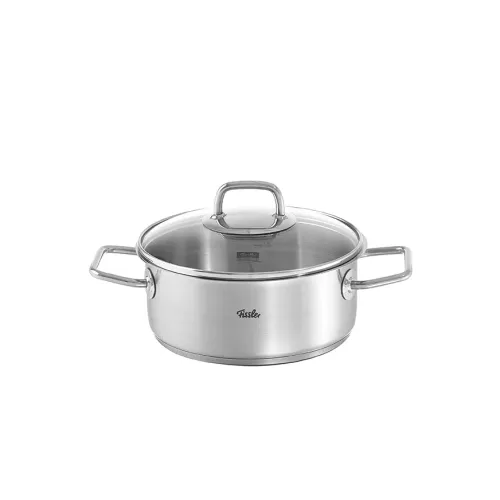 FISSLER Viseo 2,4 l - garnek ze stali nierdzewnej ze szklaną pokrywką