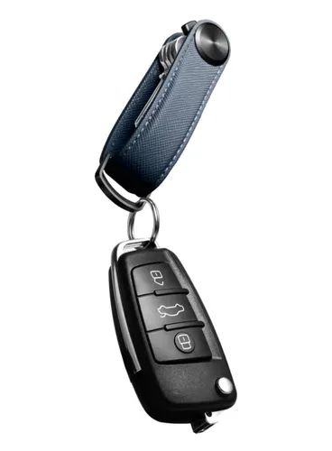 Skórzany organizer na klucze Orbitkey Key Organiser Pro Saffiano Leather - oxford navy