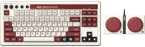Klawiatura mechaniczna 8BitDo Mechanical Keyboard Fami Edition Kailh Box Brown V2 Brązowy