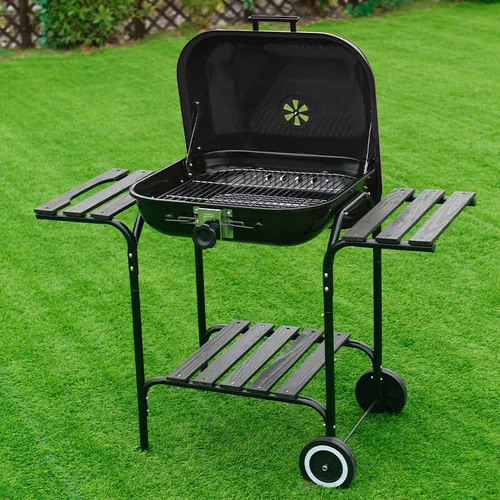 Grill węglowy VELACO VL02-BLACK Czarny