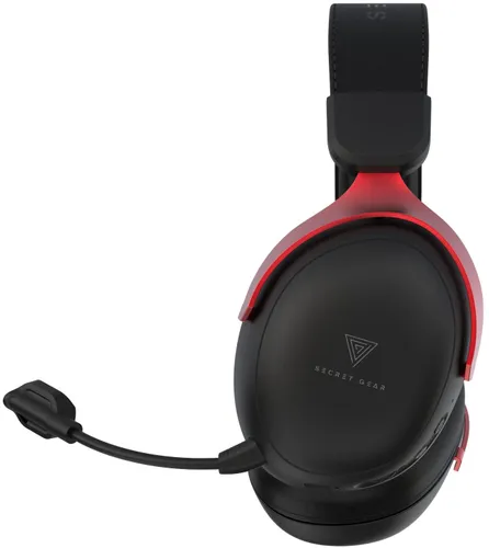 Słuchawki SECRET GEAR SX1 Bezprzewodowe, Nauszne, Dźwięk przestrzenny Czarno-czerwony