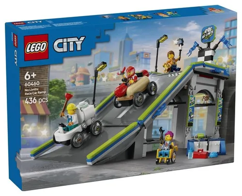 LEGO City Great Vehicles 60460 Bez granic: tor z rampami dla wyścigówek