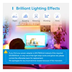 Taśma LED Meross MSL320 2 x 5m 720lm 10W RGB