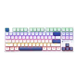 Klawiatura mechaniczna Machenike K500B-B87 Gamingowa Przewodowa Red Switch Biała