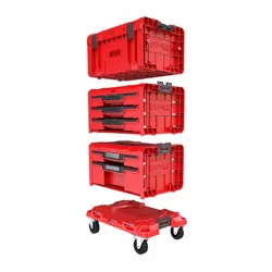 Skrzynia na narzędzia QBRICK Drawer Workshop Set 4 Pro Red Ulta HD