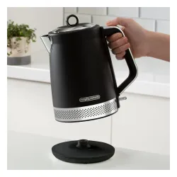 MORPHY RICHARDS Illuminated Jug 1,7 l czarny - czajnik elektryczny bezprzewodowy ze stali nierdzewnej