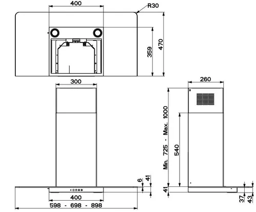 Вытяжка Franke Glass Linear FGL 925 XS NP нержавеющая сталь