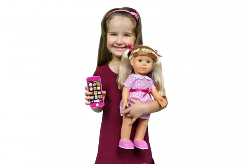 Artyk Lalka Natalia chodząca ze smartfonem 41cm