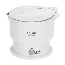 ADLER AD 1377 0,6 l biały - czajnik elektryczny turystyczny silikonowy