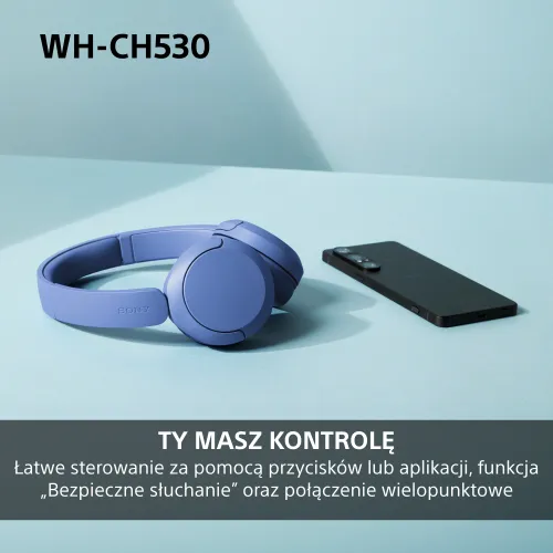 Słuchawki bezprzewodowe Sony WH-CH530 Nauszne Bluetooth 6.0 Różowy